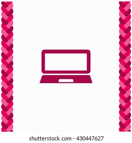 Laptop icon Flat Design. Isolated Illustration.
