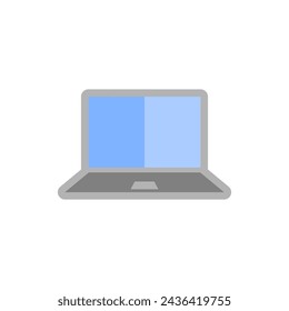 Icono de ordenador portátil Diseño plano. Vector web y móvil simple. Símbolo de ilustración de interfaz perfecto.