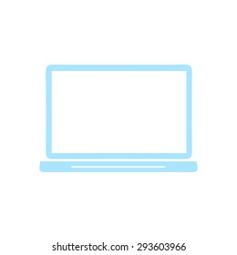 laptop icon. Flat design style. Vector EPS10.