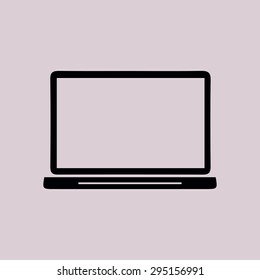 laptop icon. Flat design style. Vector EPS10.