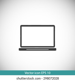 laptop icon. Flat design style. Vector EPS10.
