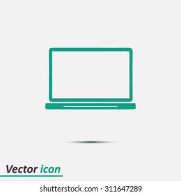 laptop icon. Flat design style. Vector EPS10.