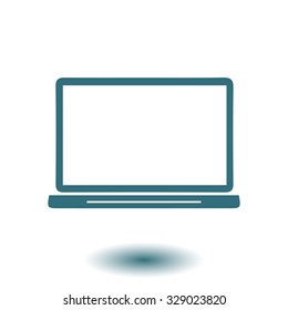 laptop icon. Flat design style. Vector EPS10.