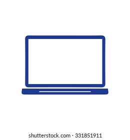 laptop icon. Flat design style. Vector EPS10.