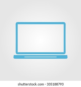 laptop icon. Flat design style. Vector EPS10.