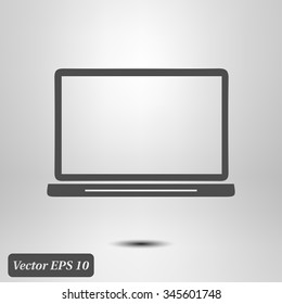 laptop icon. Flat design style. Vector EPS10.