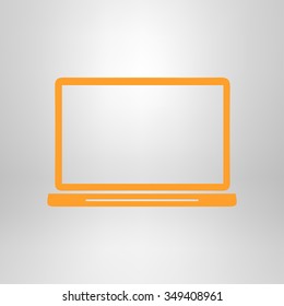 laptop icon. Flat design style. Vector EPS10.