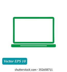 laptop icon. Flat design style. Vector EPS10.
