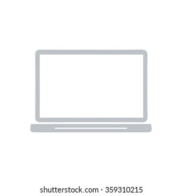laptop icon. Flat design style. Vector EPS10.