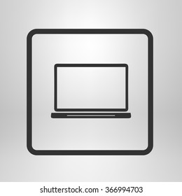 laptop icon. Flat design style. Vector EPS10.