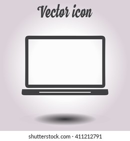 laptop icon. Flat design style. Vector EPS10.
