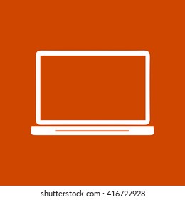 laptop icon. Flat design style. Vector EPS10.