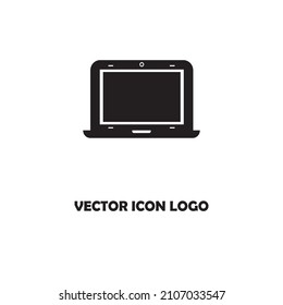 Laptop Icon. Flat design. Vector illustration.
