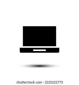 Laptop icon. flat design vector illustration for web and mobile