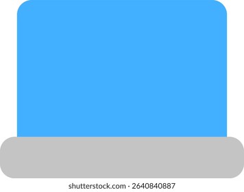 laptop icon flat style design