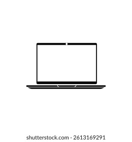 Laptop icon flat style isolated. Vector