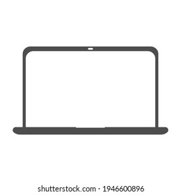 Laptop icon. Laptop flat vector icon illustration