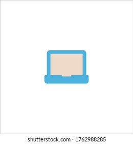 icono portátil diseño de logotipo vectorial plano ilustración de moda símbolo de señalización gráfico simple