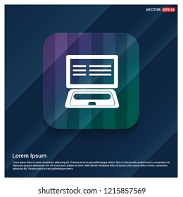 Laptop Icon - Free vector icon