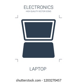 laptop icon. high quality filled laptop icon on white background. from electronics collection flat trendy vector laptop symbol. use for web and mobile