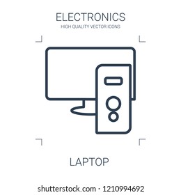 laptop icon. high quality line laptop icon on white background. from electronics collection flat trendy vector laptop symbol. use for web and mobile