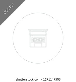 laptop icon - illustration