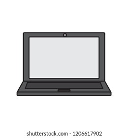 Laptop icon illustration