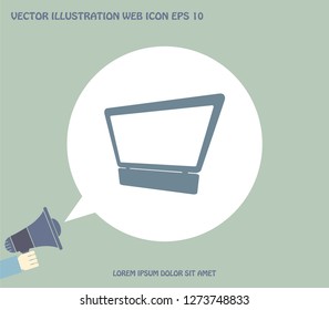 Laptop Icon illustration
