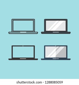 Laptop icon illustration