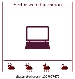 Laptop Icon illustration