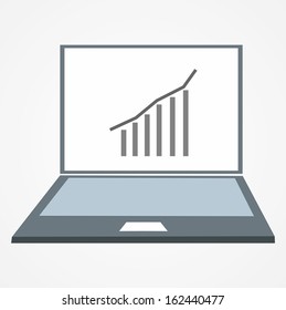 Laptop icon illustration