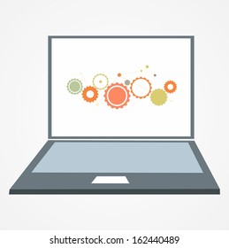 Laptop icon illustration