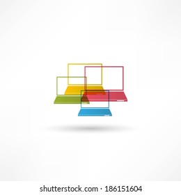 Laptop Icon illustration