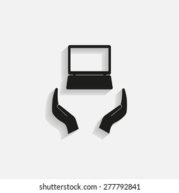 Laptop Icon illustration