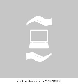 Laptop Icon illustration