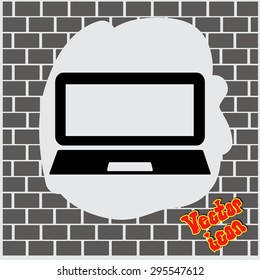 Laptop Icon illustration
