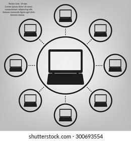 Laptop Icon illustration