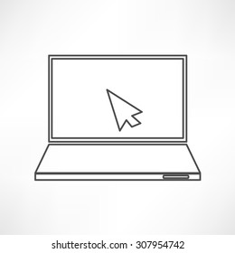 Laptop Icon illustration