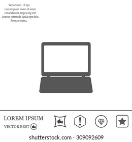 Laptop Icon illustration