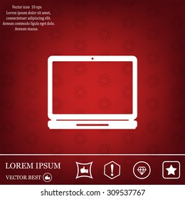 Laptop Icon illustration