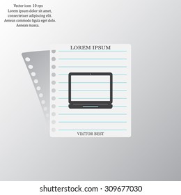 Laptop Icon illustration