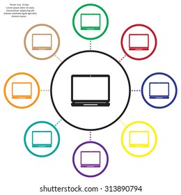 Laptop Icon illustration