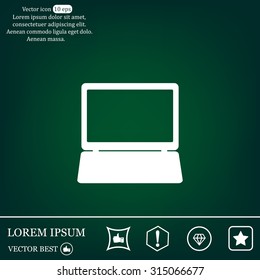 Laptop Icon illustration
