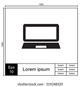 Laptop Icon illustration