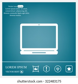 Laptop Icon illustration