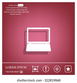 Laptop Icon illustration