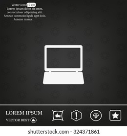 Laptop Icon illustration