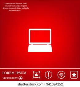 Laptop Icon illustration