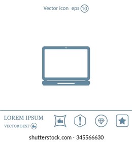 Laptop Icon illustration