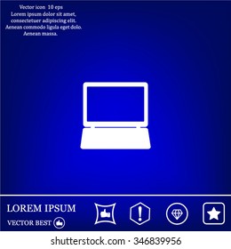 Laptop Icon illustration